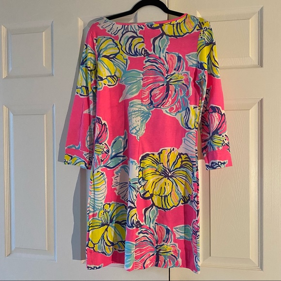 Lilly Pulitzer size M stretch dress in hot pink - Picture 2 of 3